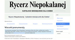 Desktop Screenshot of prenumerata.niepokalanow.pl
