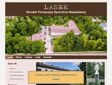 Tablet Screenshot of lasek.niepokalanow.pl